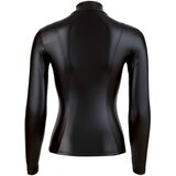 Cottelli - sjajna ženska majica dugih rukava (crna) - L | shoptok.hr