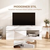  TV ormarić s 2 vrata i pretincem za TV do 60 inča 140x40x48 cm bijeli | shoptok.hr