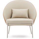 Kave Home Bež fotelj iz umetnega usnja Eamy – | Shoptok.si