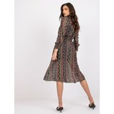 Italy Moda Dress-DHJ-SK-15177-1.04P-black-beige | Shoptok.si