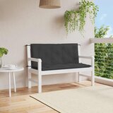  Jastuk za vrtnu klupu crni 120 x (50+50) x 7 cm tkanina Oxford | shoptok.hr