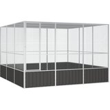  Ptičja kletka antracit 302,5x324,5x211,5 cm pocinkano jeklo | Shoptok.si