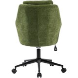 MID.YOU VRTLJIVI STOL kovina, tekstil zelena, črna | Shoptok.si