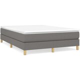  Box spring posteljni okvir temno siv 140x200 cm blago, (20684189) | Shoptok.si