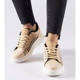 Gemre Beige Glitter Sneakers Briercliff | Shoptok.si