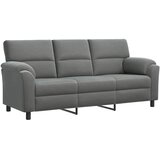  Set sofe 3 pcs Tamnosiva Baršun - Tamnosiva 1-sjedalo + 2-sjedalo (140 cm) + 3-sjedalo | shoptok.hr
