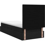 Krevet s madracem i skladištem Crna 90 x 200 cm tkanina | shoptok.hr