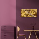 Wallity Zidna dekoracija ative Panel 4, 100x48 cm, 1.5 mm, Zlatne boje Cene