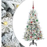  Umjetno božićno drvce s nogom s stalakom Bijelo 150 cm PE i PVC | shoptok.hr