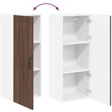 vidaXL zidni kuhinjski ormarić s policom smeđi hrast 40 x 31 x 100 cm | shoptok.hr