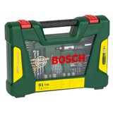 Bosch 91 komadni set V-Line TiN izvijača i bita, sa ustavljačkim odvijačem i magnetskom šipkom | shoptok.hr