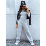 DStreet Spodnie damskie wide leg MOSSYMOOD szare Cene