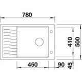 Blanco ELON XL 6 S crna sudopera + pribor | Eponuda.com