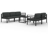  6-dijelna vrtna garnitura s jastucima aluminijska antracit | shoptok.hr