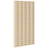  Stenska vitrina s polico Bež 50 x 4,5 x 96 cm Konstruiran les, (5000200495) | Shoptok.si