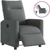vidaXL Električni naslanjač temno sivo blago | Shoptok.si