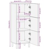  Kuhinjski ormarić s pohranom Finš bijelog pranja 40 x 33 5 x 110 cm | shoptok.hr