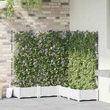  Vrtna saksija 5 pcs Bijeli 120 x 120 x 125,5 cm Plastika | shoptok.hr