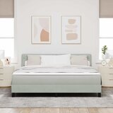  Krevet s opruga kutije Svijetlo siva 180 x 200 cm Baršun | shoptok.hr