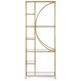 BIZZOTTO Željezna biblioteka u zlatnoj boji 66x176x25,5 cm Elenor – | shoptok.hr