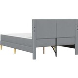  Okvir kreveta s madracem Svijetlo siva 140 x 190 cm tkanina - Svjetlosiva 140 x 190 cm | shoptok.hr