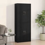  Ormar za montažu na zid 2 pcs Crni hrast 69,5 x 34 x 90 cm | shoptok.hr