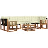  Set vanjskih sofa 8 kom. Prirodna i krem | shoptok.hr