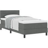 vidaXL Box Spring postelja z vzmetnico temno siva 80x200 cm Tkanina Cene