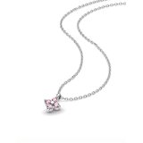Vuch Ženska ogrlica Kristel Silver s motivom cvijeta, 44 cm Slike