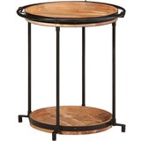 vidaXL stranska mizica Ø55x60 cm masivni les akacija | Shoptok.si