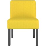 vidaXL Niska stolica od tkanine svjetložuta | shoptok.hr