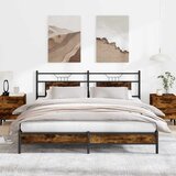 vidaXL Posteljni okvir brez vzmetnice hrast 160x200 cm inženirski les Cene