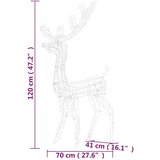  Akrilni ukrasni božićni sobovi 3 kom 120 cm hladni bijeli | shoptok.hr