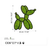 WALLXPERT Zidna dekoracija Mahovina - Balon Pas, 43 x 44 cm, Zelena | Eponuda.ba