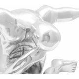  Skulptura Srebrno 91,5 x 32 x 33 cm Aluminij | shoptok.hr