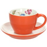Tognana Skodelica za belo kavo s podstavkom Milk&Breakfast Time 320ml / oranžna / porcelan, (21317751) Cene