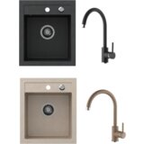 Sink Solution Set Parma (kuhinjska armatura + pomivalno korito), črn (6010030) | Shoptok.si