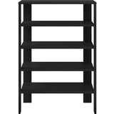 vidaXL Regal za čevlje črn 61x32x87,5 cm inženirski les | Shoptok.si