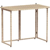  Sklopivi vrtni stol bež 90x51x75 cm poliratan | shoptok.hr