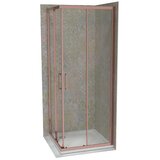 Copen Atlas Pro tuš kabina rose gold, staklo 6mm providno - 90x90x195 cm | ePonuda.com