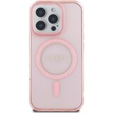 Guess Ohišje za iPhone 16 Pro MagSafe z bleš?e?im krogom, Roza, (21749459) | Shoptok.si