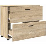 vidaXL Komplet pohištva za kopalnico s predalom 3 pcs sonoma hrast | Shoptok.si