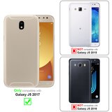 Cadorabo 3x Celozaslonska zaščitna folija, združljiva z Samsung Galaxy J5 2017 - Zaščitna folija v transparentno s čarno - 3-pack Kaljeno steklo za zaščito zaslona s trdoto 9H in 3D dotikom, (20547938) | Shoptok.si