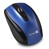 Connect IT CI-1225 - Bežični miš 800/1200/1600 DPI 2xAAA crna/plava | Eponuda.com