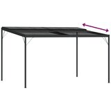  Sjenica s krovom antracit 4 x 3 x 2,5 m od aluminija i čelika | shoptok.hr