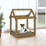 Krevet za pse smeđa boja meda 61x50x70 cm od masivne borovine | Eponuda.ba