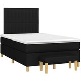  Krevet s oprugama i madracem crni 120 x 200cm od tkanine | shoptok.hr