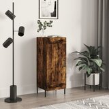 vidaXL Komoda dimljeni hrast 34,5x34x90 cm inženirski les | Shoptok.si