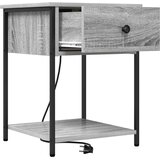  Noćni ormar 2 pcs Siva Sonoma 42 x 41 x 56 cm Konstruirano drvo | Eponuda.com