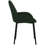  Jedilna stola 2 kosa temno zelen žamet, (20944863) | Shoptok.si